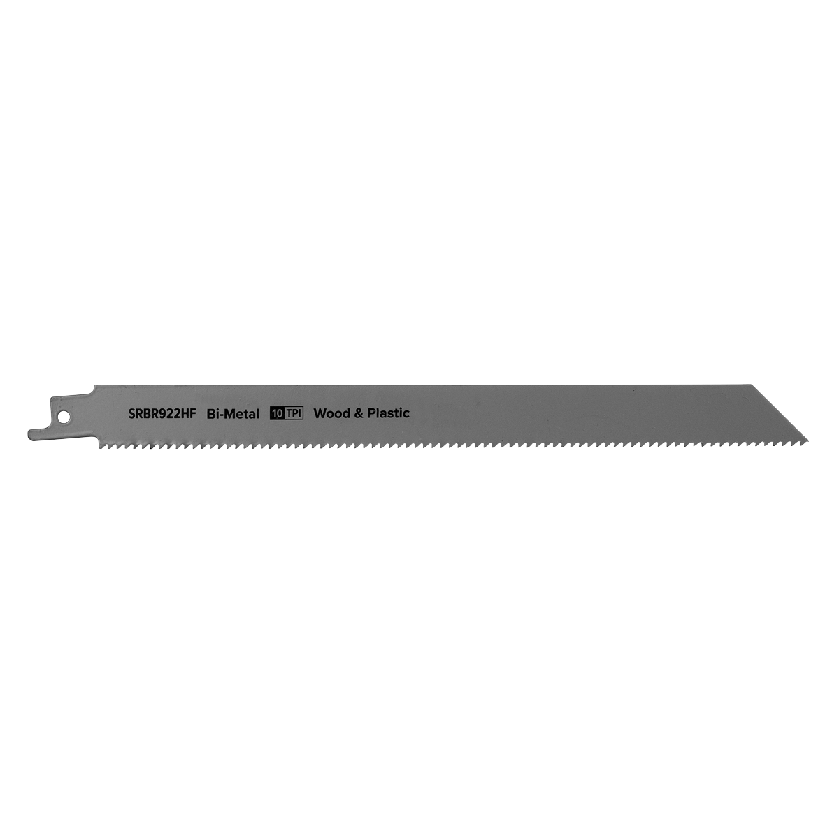 Sealey SRBR922HF Reciprocating Saw Blade for Wood & Plastics 230mm 10tpi - Pack of 5 - additional view 3