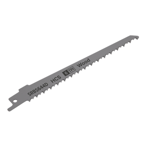 Sealey SRBS644D Reciprocating Saw Blade for Clean Wood 150mm 6tpi - Pack of 5