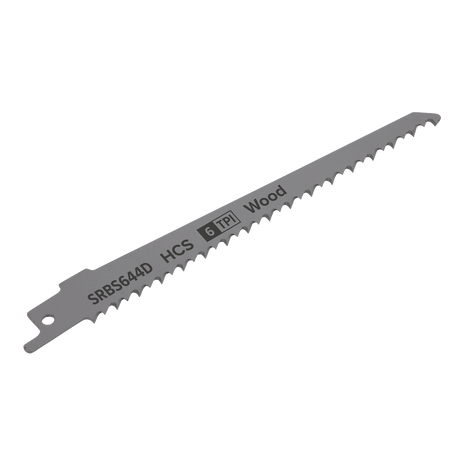 Sealey SRBS644D Reciprocating Saw Blade for Clean Wood 150mm 6tpi - Pack of 5