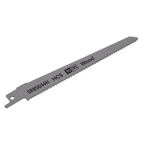 Sealey SRBS644H Reciprocating Saw Blade for Clean Wood 150mm 10tpi - Pack of 5