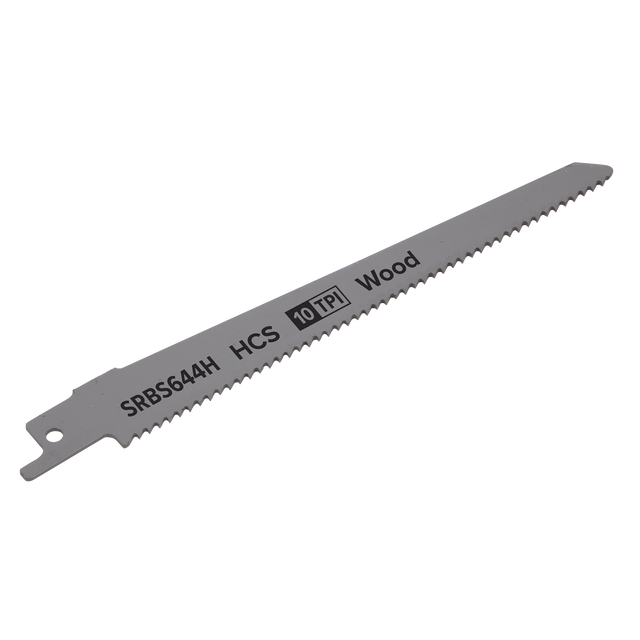 Sealey SRBS644H Reciprocating Saw Blade for Clean Wood 150mm 10tpi - Pack of 5