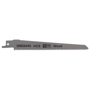 Sealey SRBS644H Reciprocating Saw Blade for Clean Wood 150mm 10tpi - Pack of 5 - additional view 3