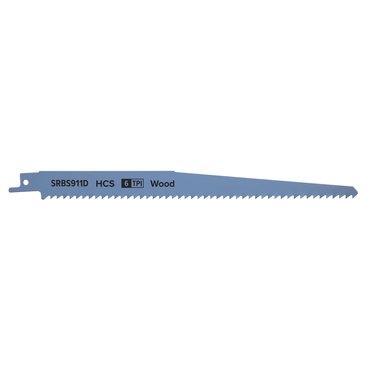 Sealey SRBS911D Reciprocating Saw Blade for Clean Wood 230mm 6tpi - Pack of 5 - additional view 3