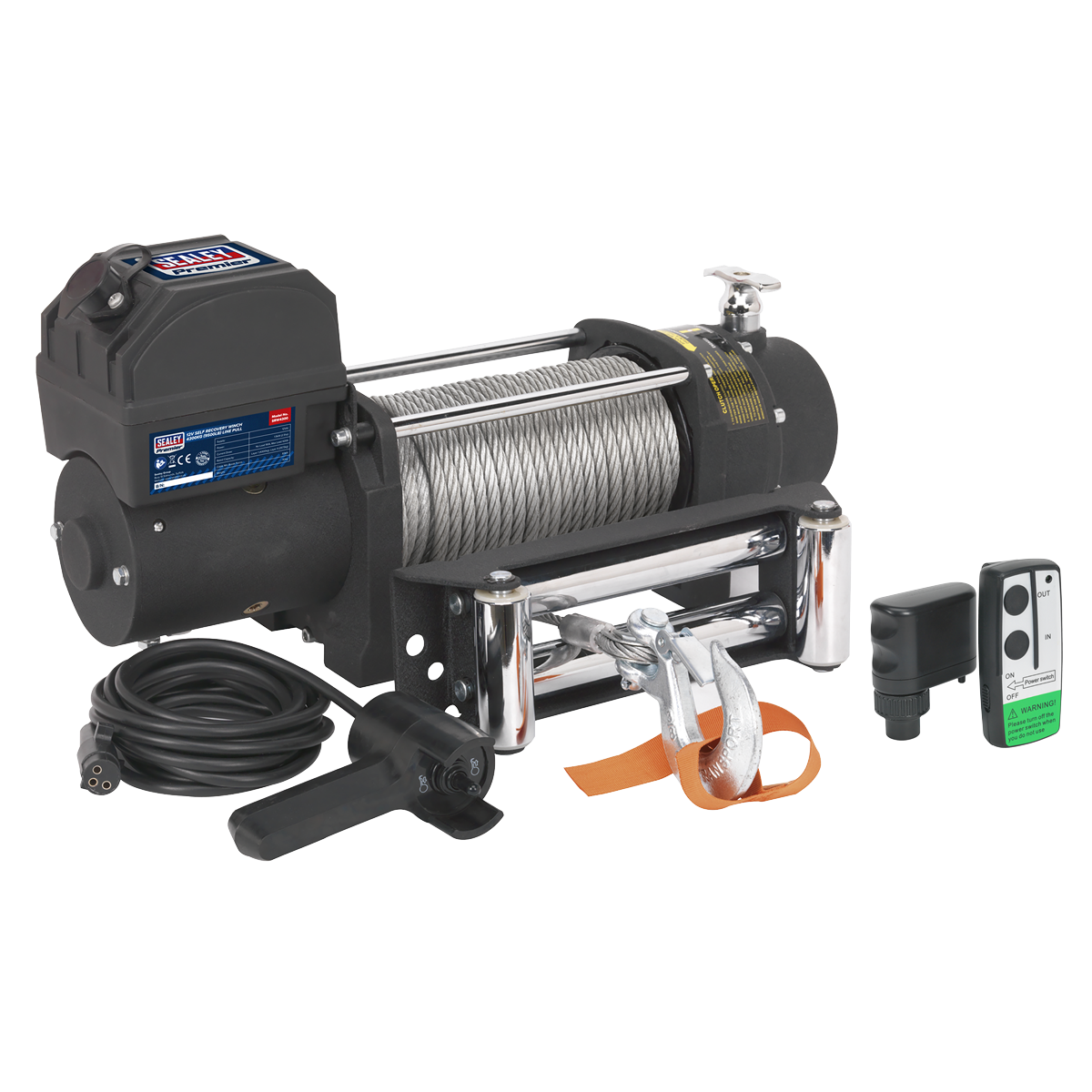 Sealey SRW4300KIT Self-Recovery Wireless Winch SRW4300 Combo Kit