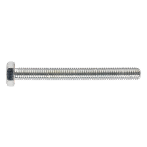 Sealey SS10100 8.8 Zinc Plated HT Setscrew M10 x 100mm, DIN 933 - Pack of 25