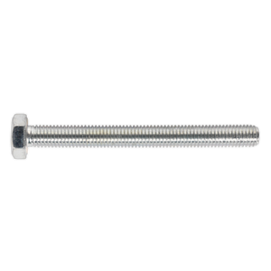 Sealey SS10100 8.8 Zinc Plated HT Setscrew M10 x 100mm, DIN 933 - Pack of 25