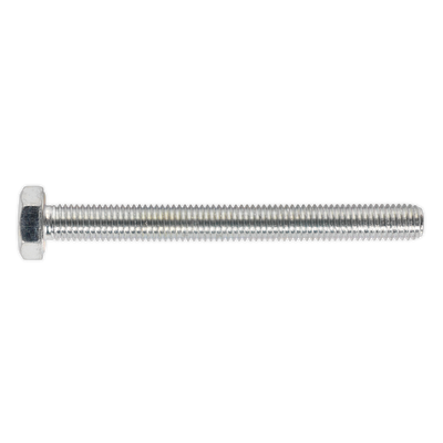 Sealey SS10100 8.8 Zinc Plated HT Setscrew M10 x 100mm, DIN 933 - Pack of 25