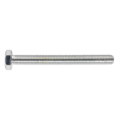 Sealey SS10100 8.8 Zinc Plated HT Setscrew M10 x 100mm, DIN 933 - Pack of 25