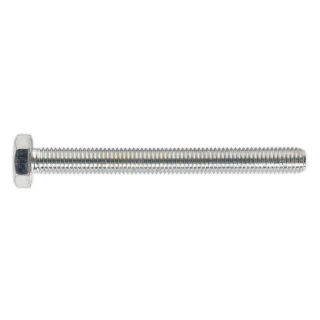 Sealey SS10100 8.8 Zinc Plated HT Setscrew M10 x 100mm, DIN 933 - Pack of 25