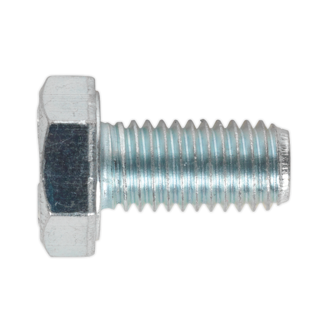 Sealey SS1020 8.8 Zinc Plated HT Setscrew M10 x 20mm, DIN 933 - Pack of 25