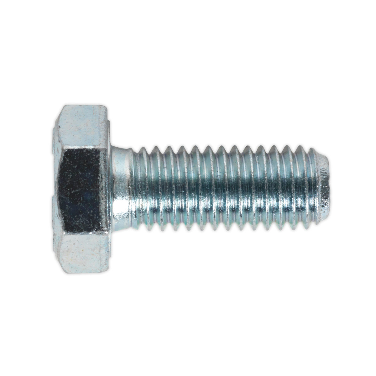 Sealey SS1025 8.8 Zinc Plated HT Setscrew M10 x 25mm, DIN 933 - Pack of 25