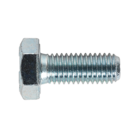 Sealey SS1025 8.8 Zinc Plated HT Setscrew M10 x 25mm, DIN 933 - Pack of 25