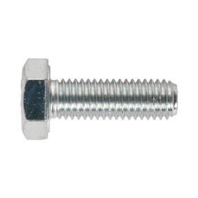 Sealey SS1030 8.8 Zinc Plated HT Setscrew M10 x 30mm, DIN 933 - Pack of 25