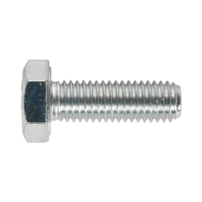 Sealey SS1030 8.8 Zinc Plated HT Setscrew M10 x 30mm, DIN 933 - Pack of 25