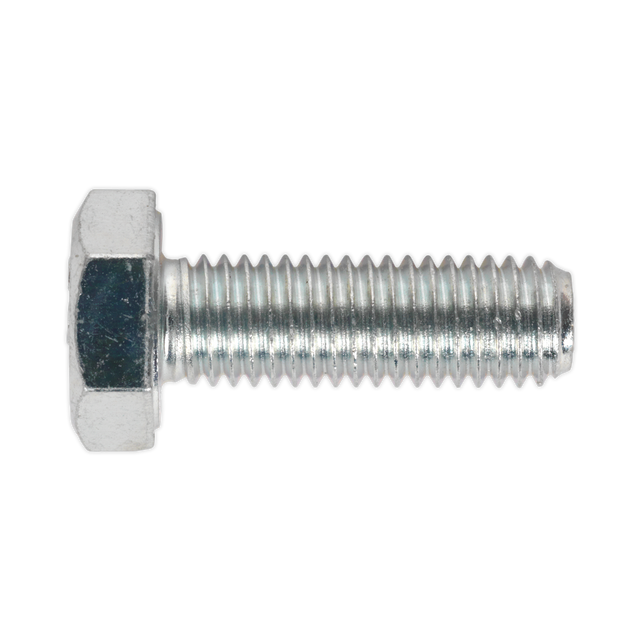 Sealey SS1030 8.8 Zinc Plated HT Setscrew M10 x 30mm, DIN 933 - Pack of 25