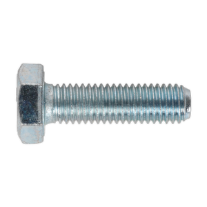 Sealey SS1035 8.8 Zinc Plated HT Setscrew M10 x 35mm, DIN 933 - Pack of 25