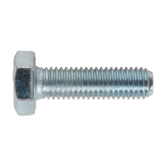 Sealey SS1035 8.8 Zinc Plated HT Setscrew M10 x 35mm, DIN 933 - Pack of 25