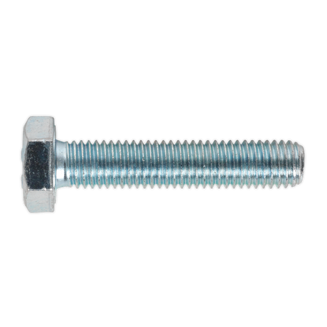 Sealey SS1050 8.8 Zinc Plated HT Setscrew M10 x 50mm, DIN 933 - Pack of 25