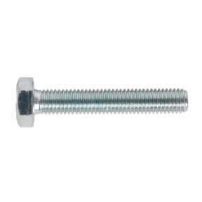 Sealey SS1060 8.8 Zinc Plated HT Setscrew M10 x 60mm, DIN 933 - Pack of 25