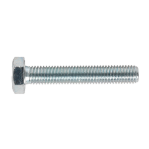 Sealey SS1060 8.8 Zinc Plated HT Setscrew M10 x 60mm, DIN 933 - Pack of 25