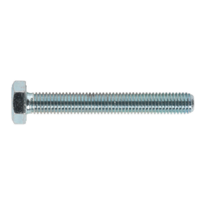 Sealey SS1075 8.8 Zinc Plated HT Setscrew M10 x 75mm, DIN 933 - Pack of 25