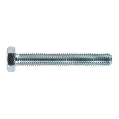 Sealey SS1075 8.8 Zinc Plated HT Setscrew M10 x 75mm, DIN 933 - Pack of 25