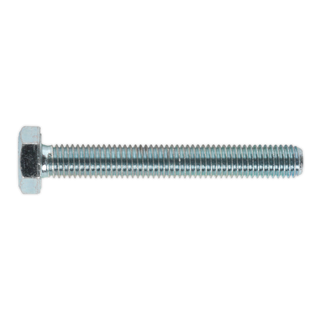Sealey SS1075 8.8 Zinc Plated HT Setscrew M10 x 75mm, DIN 933 - Pack of 25