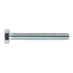 Sealey SS1080 8.8 Zinc Plated HT Setscrew M10 x 80mm, DIN 933 - Pack of 25