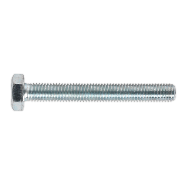 Sealey SS1080 8.8 Zinc Plated HT Setscrew M10 x 80mm, DIN 933 - Pack of 25