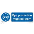 Sealey SS11V10 Worksafe® Eye Protection Must Be Worn Safety Sign, Self-Adhesive Vinyl - Pack of 10