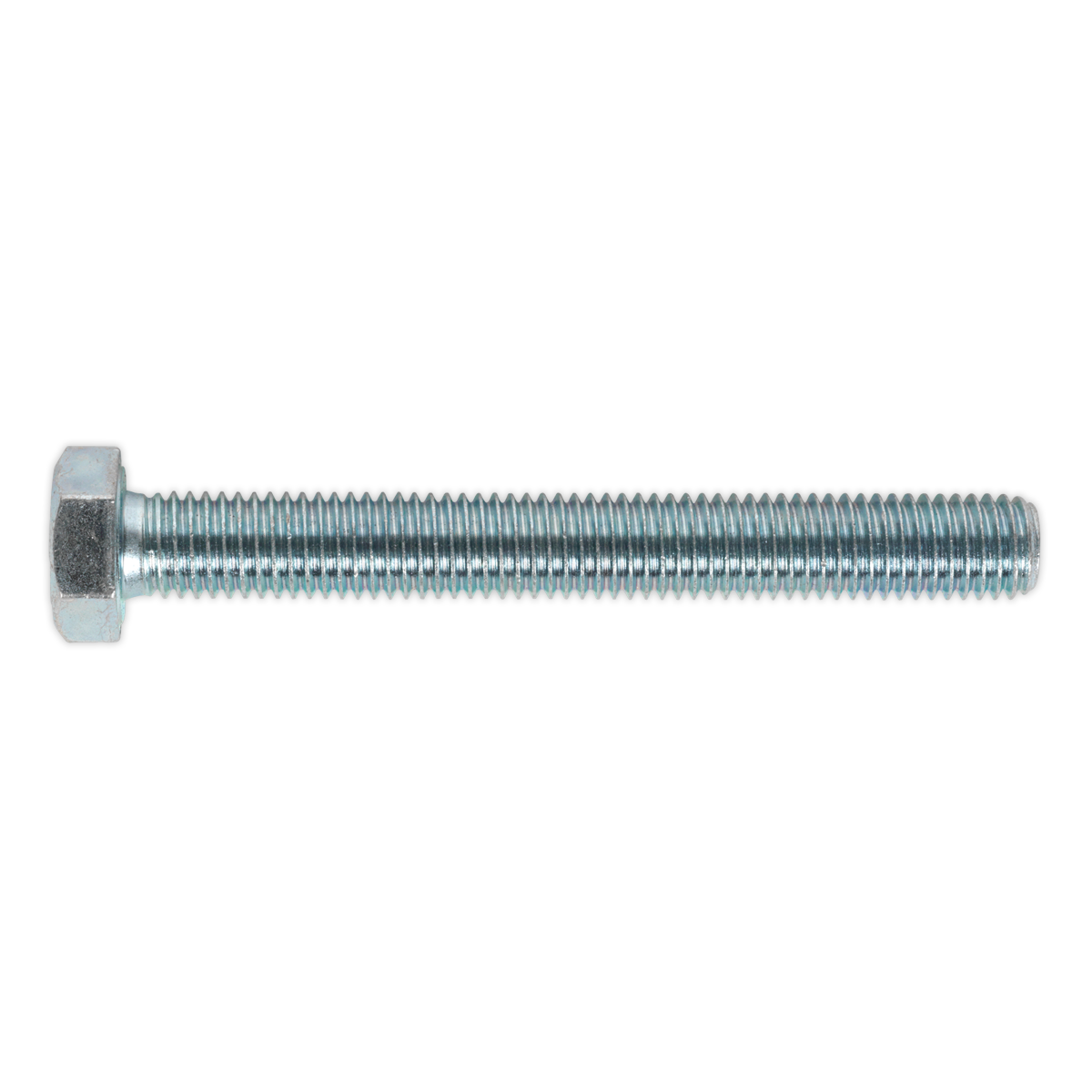 Sealey SS12100 8.8 Zinc Plated HT Setscrew M12 x 100mm, DIN 933 - Pack of 10