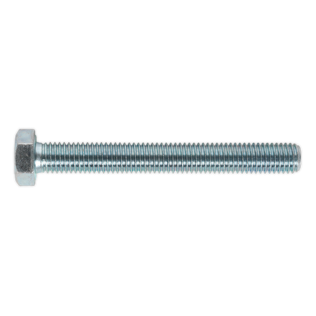 Sealey SS12100 8.8 Zinc Plated HT Setscrew M12 x 100mm, DIN 933 - Pack of 10
