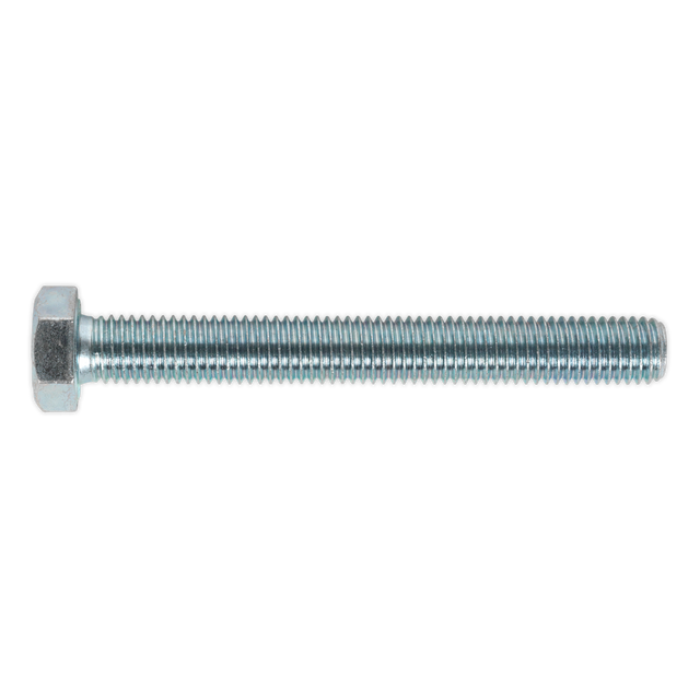 Sealey SS12100 8.8 Zinc Plated HT Setscrew M12 x 100mm, DIN 933 - Pack of 10