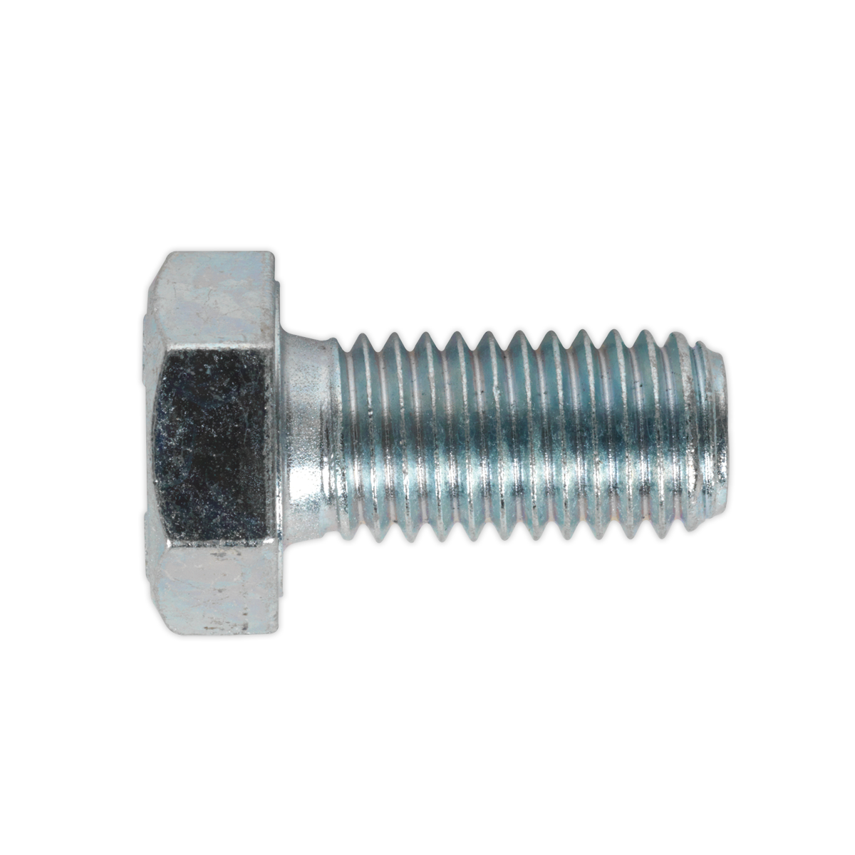 Sealey SS1225 8.8 Zinc Plated HT Setscrew M12 x 25mm, DIN 933 - Pack of 25