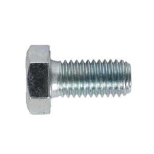 Sealey SS1225 8.8 Zinc Plated HT Setscrew M12 x 25mm, DIN 933 - Pack of 25