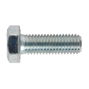 Sealey SS1235 8.8 Zinc Plated HT Setscrew M12 x 35mm, DIN 933 - Pack of 25