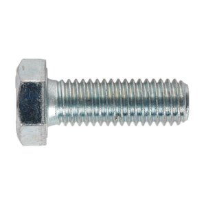 Sealey SS1235 8.8 Zinc Plated HT Setscrew M12 x 35mm, DIN 933 - Pack of 25