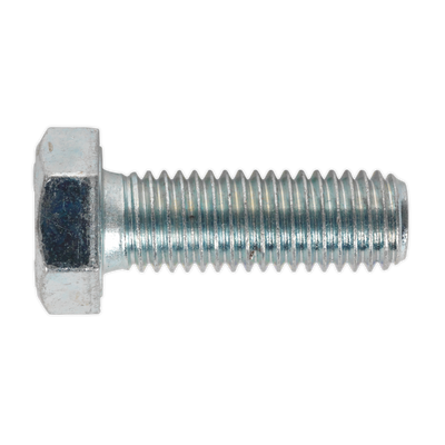 Sealey SS1235 8.8 Zinc Plated HT Setscrew M12 x 35mm, DIN 933 - Pack of 25