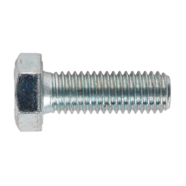 Sealey SS1235 8.8 Zinc Plated HT Setscrew M12 x 35mm, DIN 933 - Pack of 25