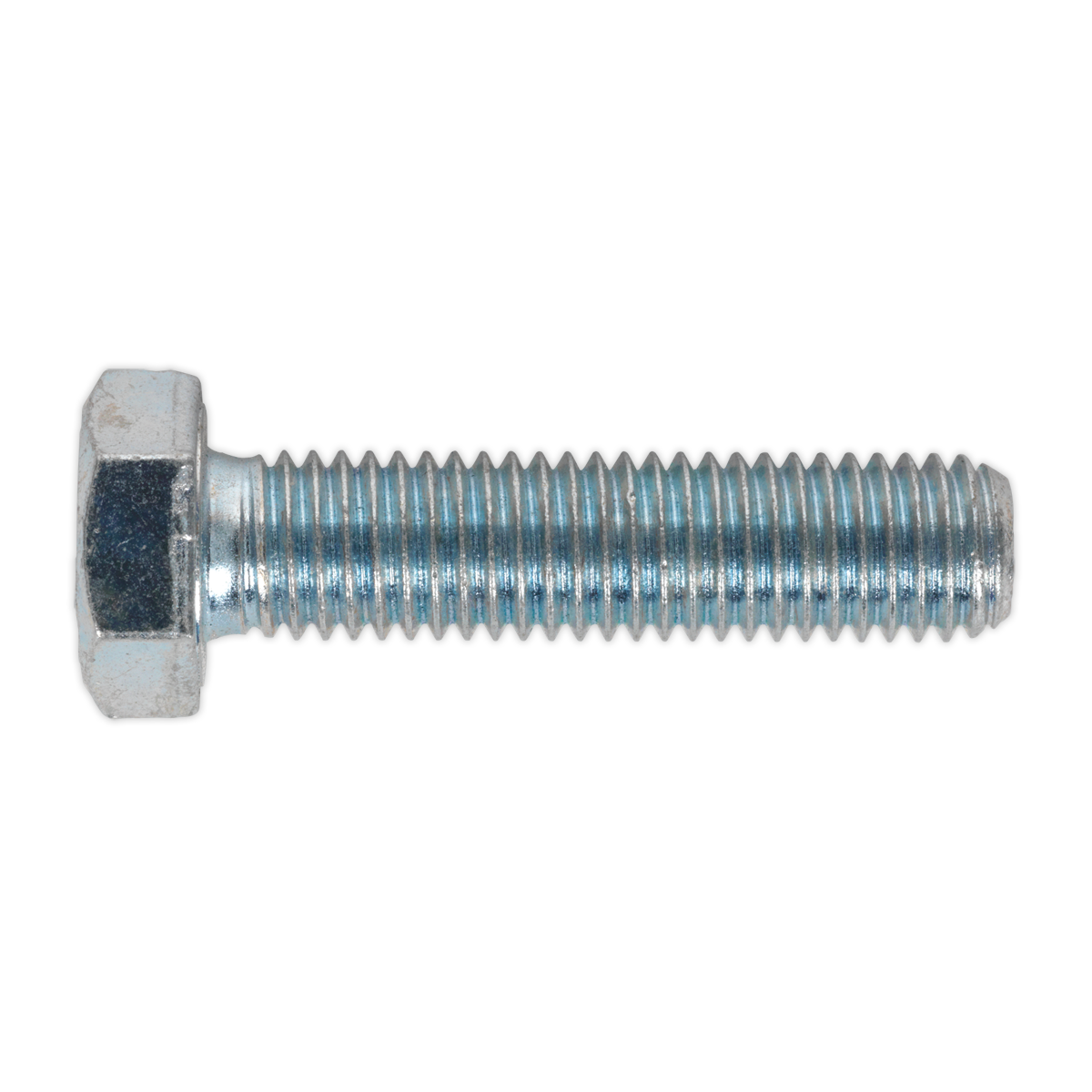 Sealey SS1250 8.8 Zinc Plated HT Setscrew M12 x 50mm, DIN 933 - Pack of 25