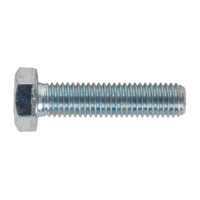 Sealey SS1250 8.8 Zinc Plated HT Setscrew M12 x 50mm, DIN 933 - Pack of 25