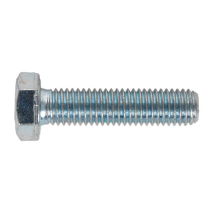 Sealey SS1250 8.8 Zinc Plated HT Setscrew M12 x 50mm, DIN 933 - Pack of 25
