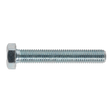 Sealey SS1275 8.8 Zinc Plated HT Setscrew M12 x 75mm, DIN 933 - Pack of 10
