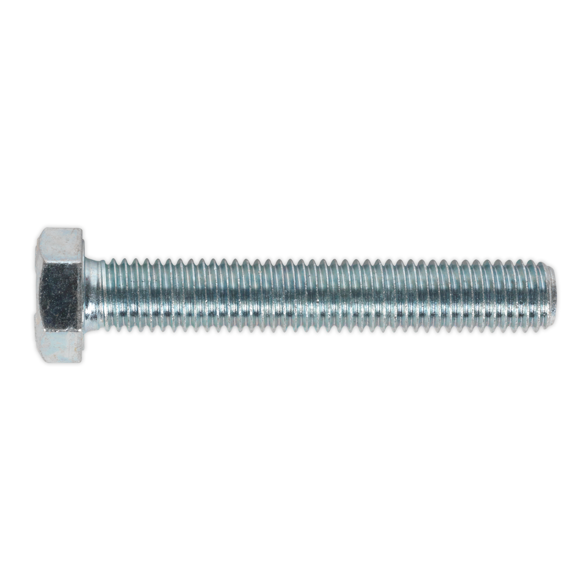 Sealey SS1275 8.8 Zinc Plated HT Setscrew M12 x 75mm, DIN 933 - Pack of 10