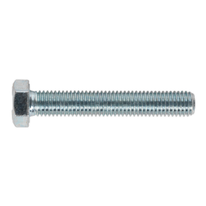 Sealey SS1275 8.8 Zinc Plated HT Setscrew M12 x 75mm, DIN 933 - Pack of 10