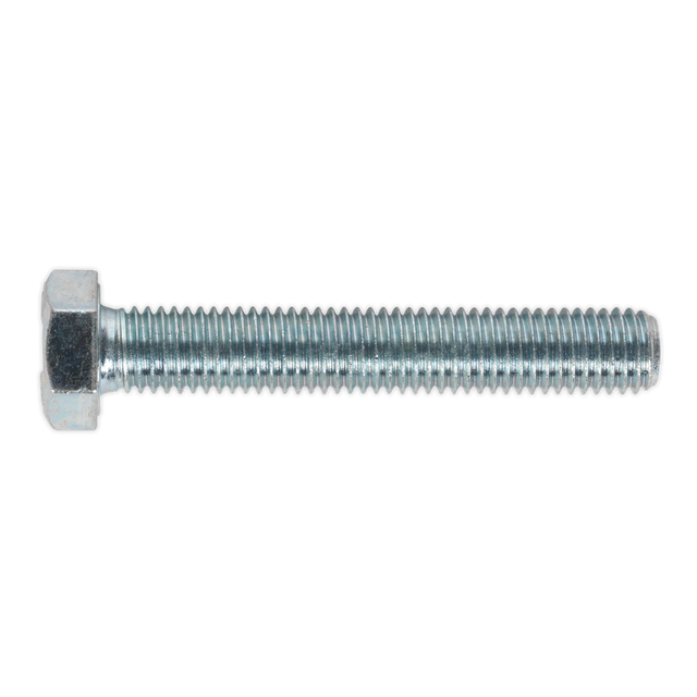 Sealey SS1275 8.8 Zinc Plated HT Setscrew M12 x 75mm, DIN 933 - Pack of 10