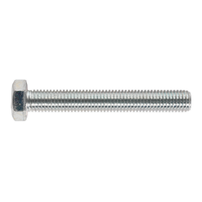 Sealey SS14100 8.8 Zinc Plated HT Setscrew M14 x 100mm, DIN 933 - Pack of 10