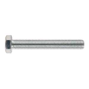 Sealey SS14100 8.8 Zinc Plated HT Setscrew M14 x 100mm, DIN 933 - Pack of 10