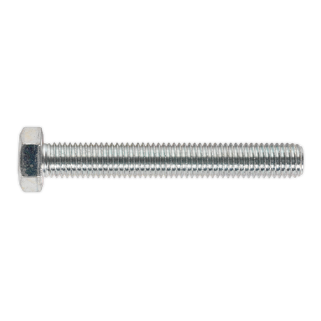 Sealey SS14100 8.8 Zinc Plated HT Setscrew M14 x 100mm, DIN 933 - Pack of 10