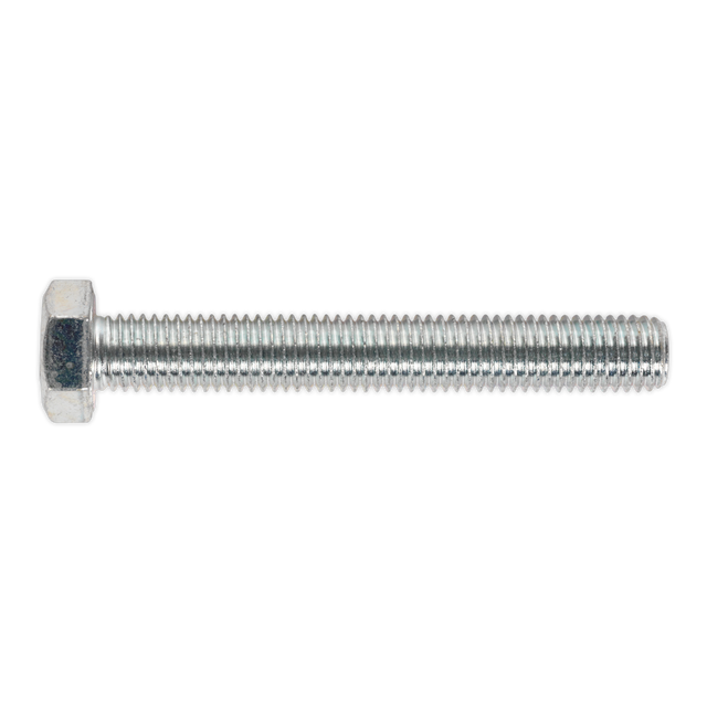 Sealey SS14100 8.8 Zinc Plated HT Setscrew M14 x 100mm, DIN 933 - Pack of 10